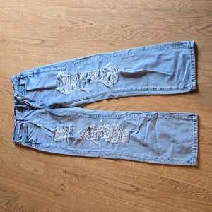 Aeropostale jeans low rise skater holes jeans size 0